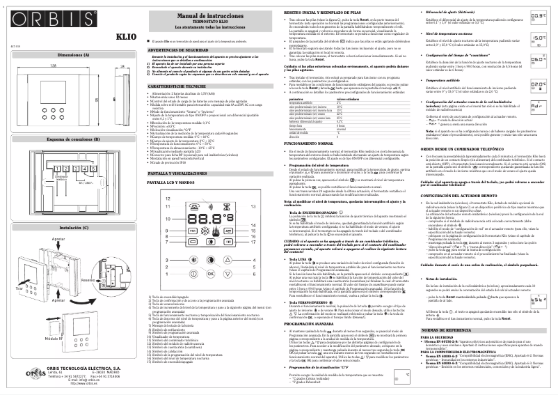 Image de la première page du manuel de l'appareil Klio