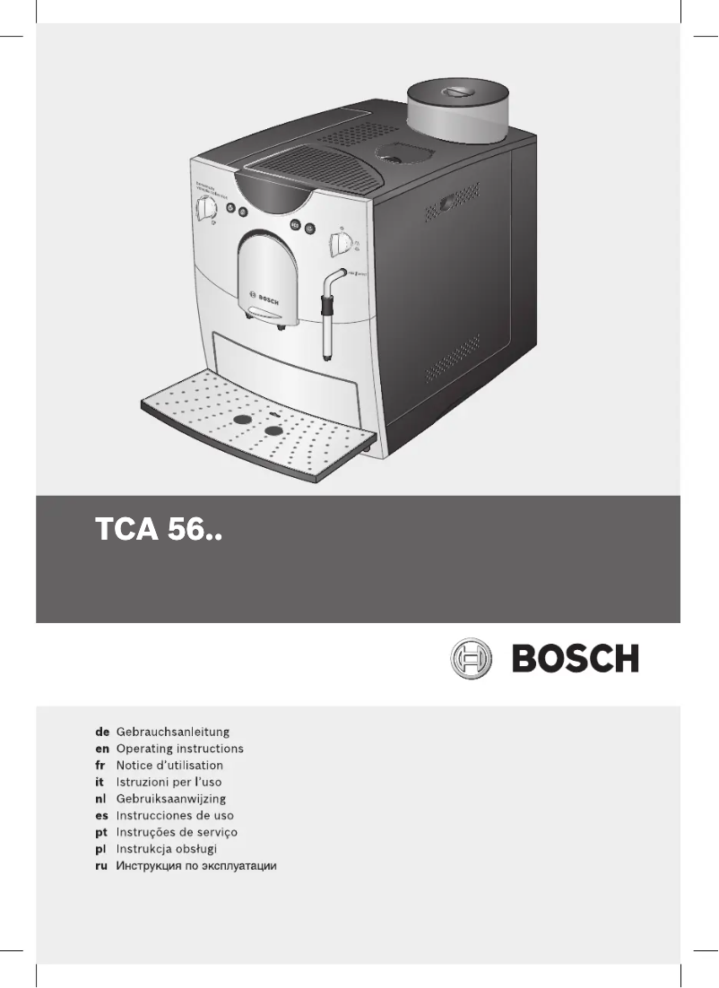 Image de la première page du manuel de l'appareil Benvenuto Venezia TCA5608