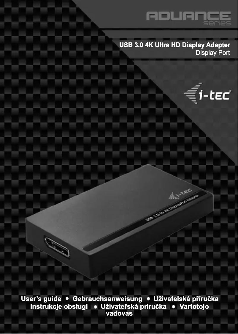 Página 1 del manual Manual de usuario i-TEC U3DP4K