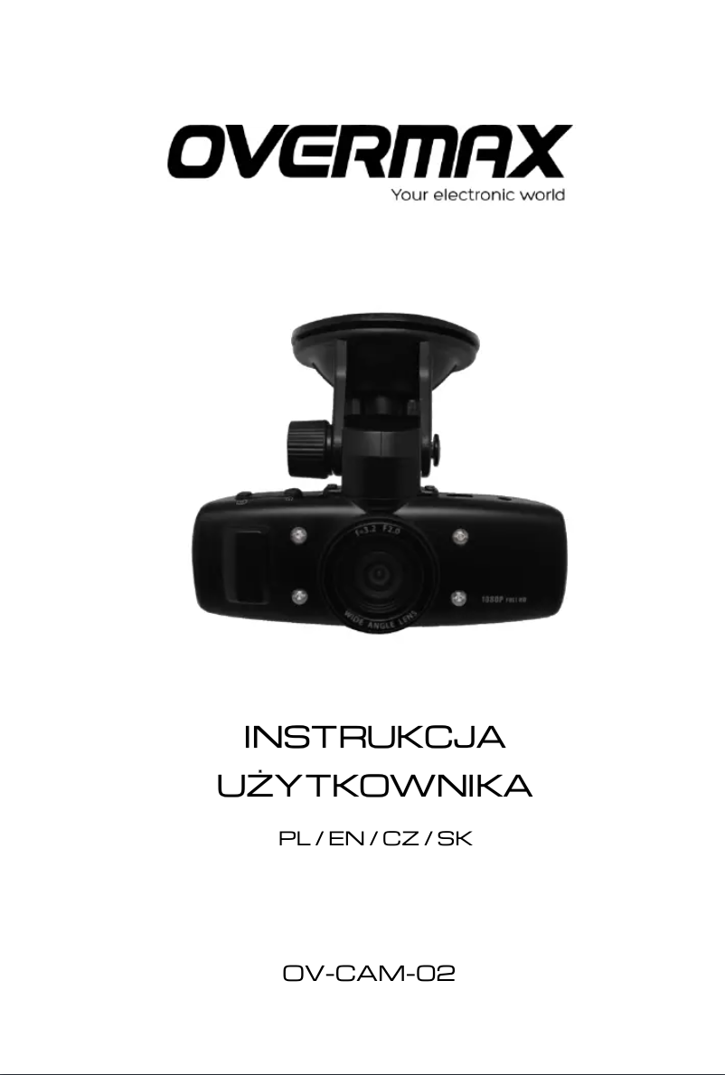 Page 1 de la notice Manuel utilisateur Overmax CAM 02