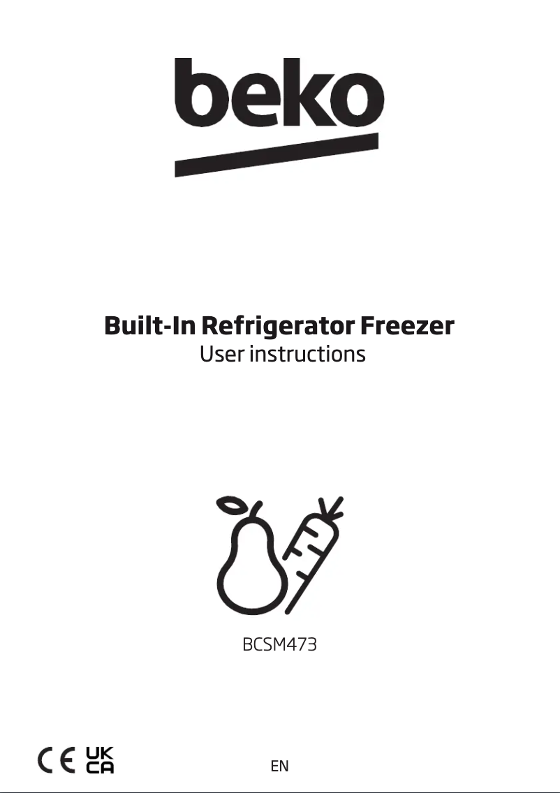 Image de la première page du manuel de l'appareil BCSM473