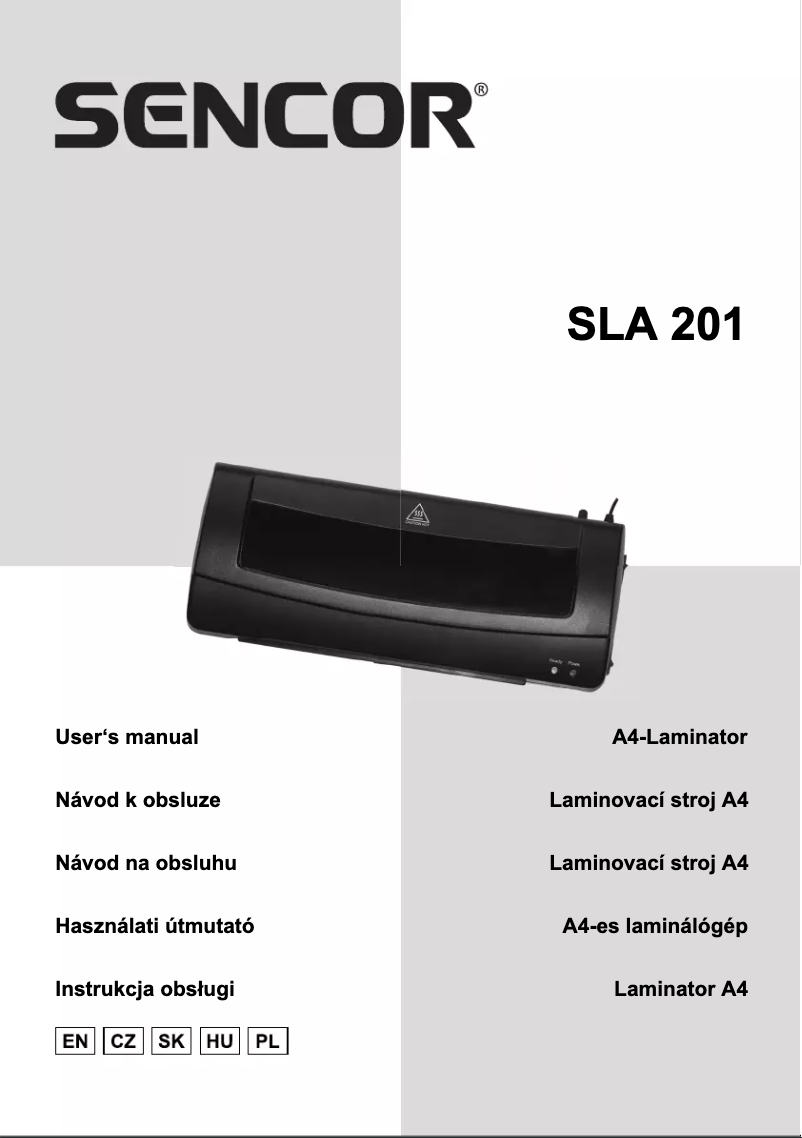 Page 1 de la notice Manuel utilisateur Sencor SLA 201