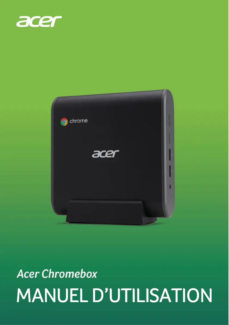 Página 1 del manual Manual de usuario Acer Chromebox CXI3