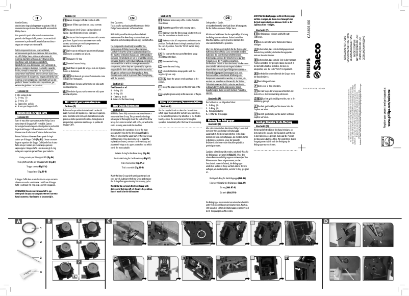 Image de la première page du manuel de l'appareil Saeco CA6706