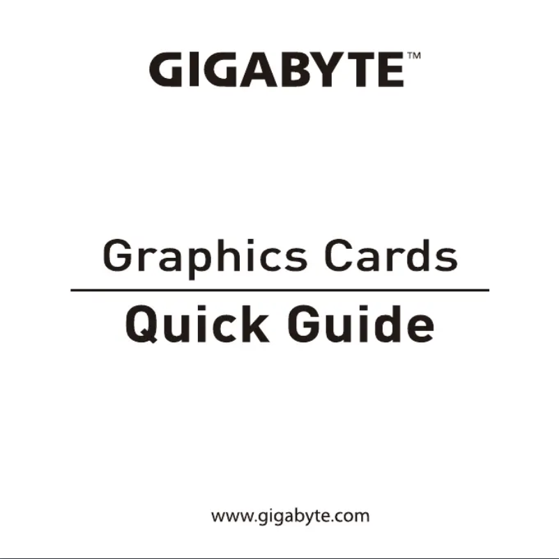 Page 1 de la notice Manuel utilisateur Gigabyte GeForce GTX 1650 D6 WINDFORCE OC 4G