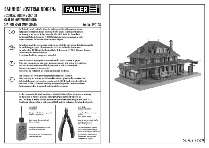 Image de la première page du manuel de l'appareil 190108
