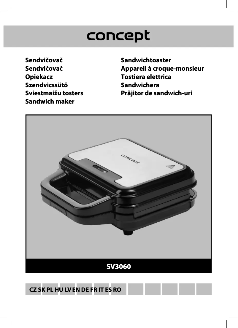 Page n°1 - Manuel utilisateur Concept SV3060
