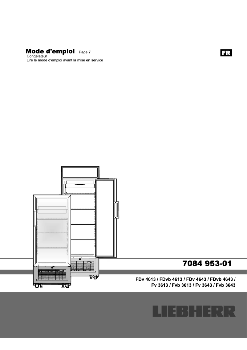 Page n°1 - Manuel utilisateur Liebherr Fvb 3613