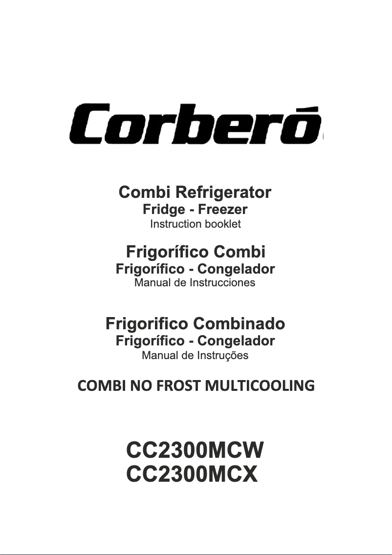 Image de la première page du manuel de l'appareil CC2300MCX