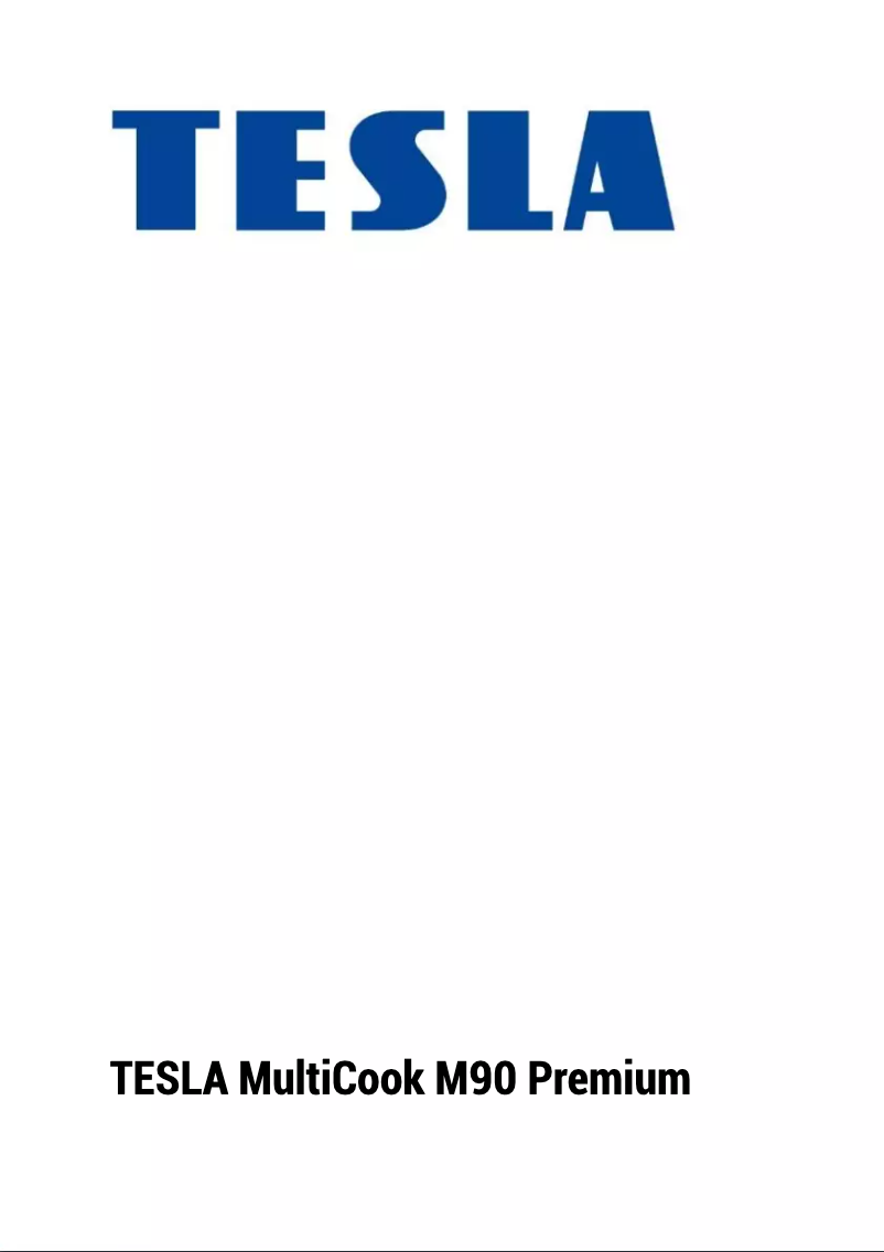 Page 1 de la notice Manuel utilisateur Tesla MultiCook M90 Premium