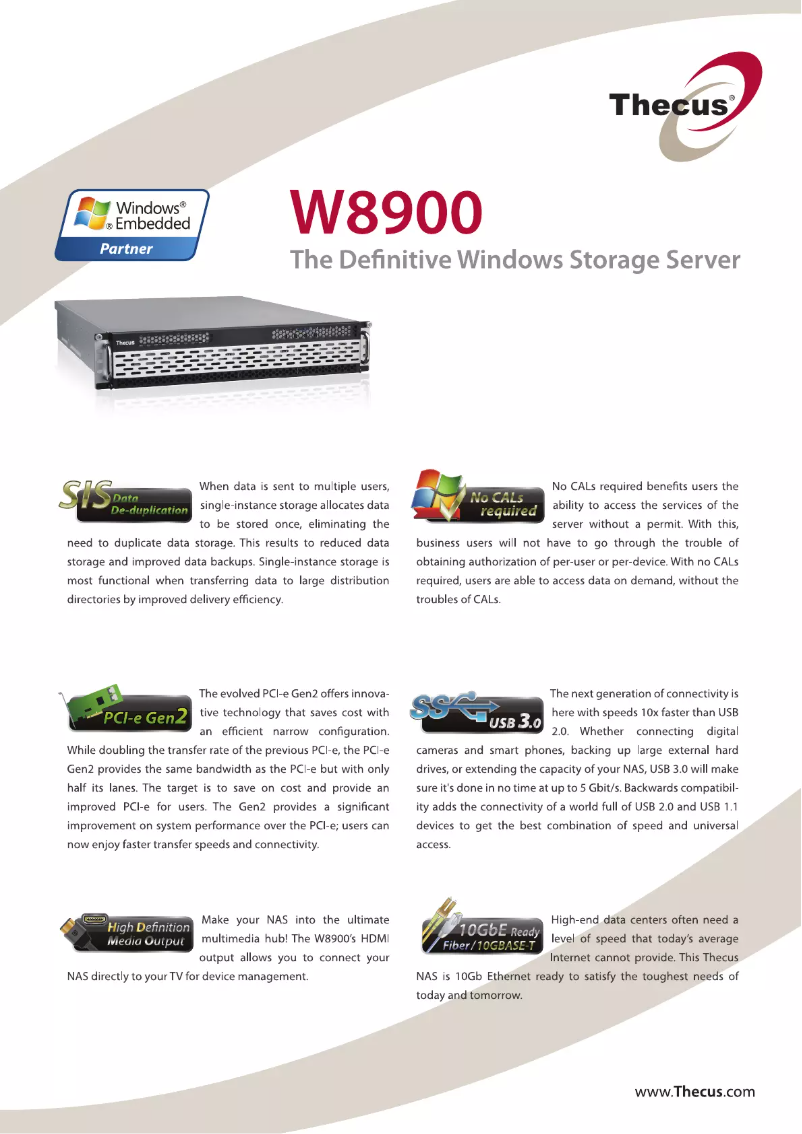 Image de la première page du manuel de l'appareil W8900