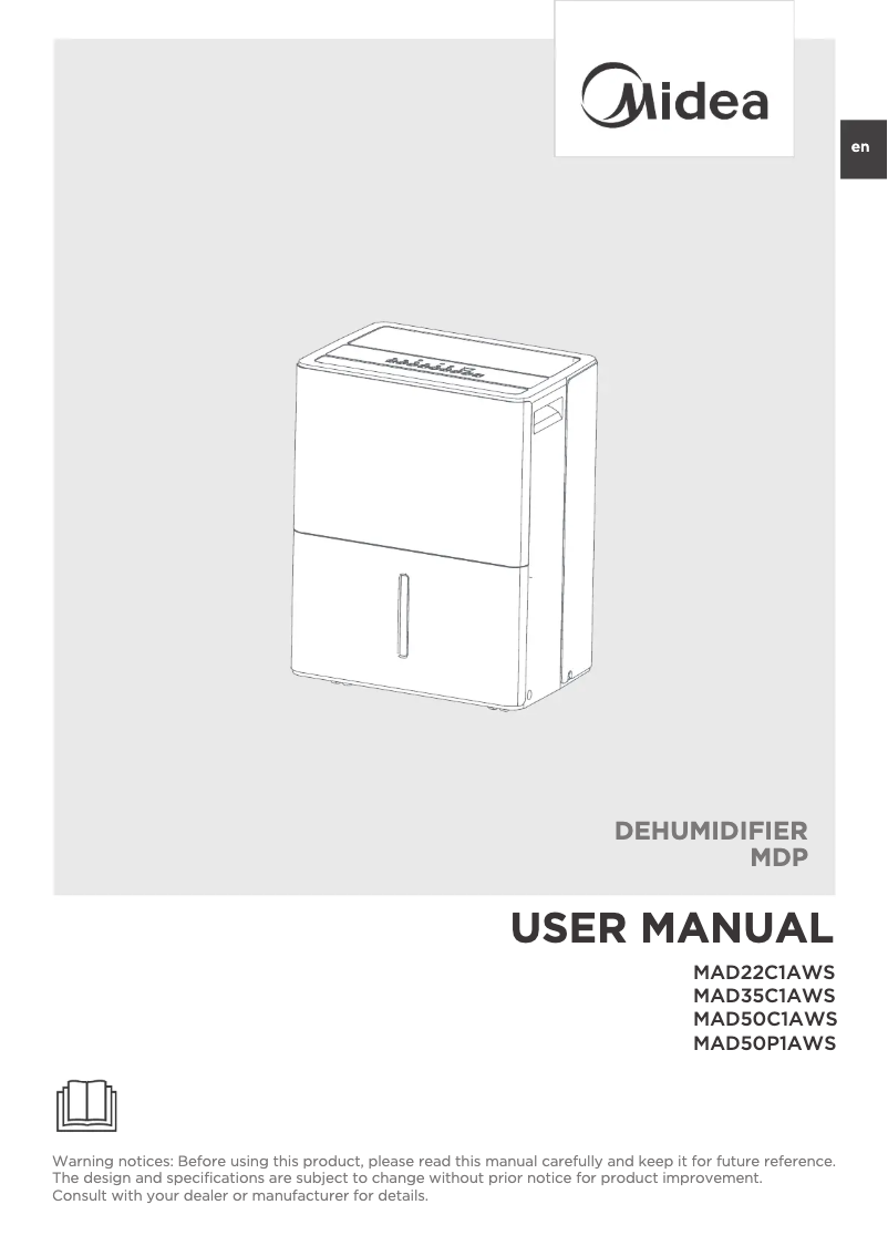 Page n°1 - Manuel utilisateur Midea MAD35C1AWS