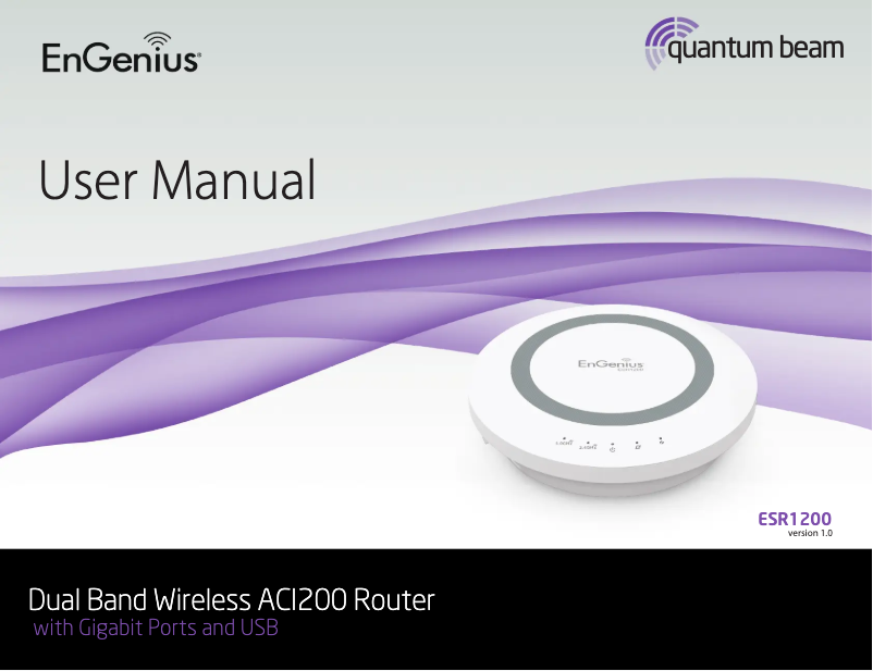 Page 1 de la notice Manuel utilisateur EnGenius ESR1200