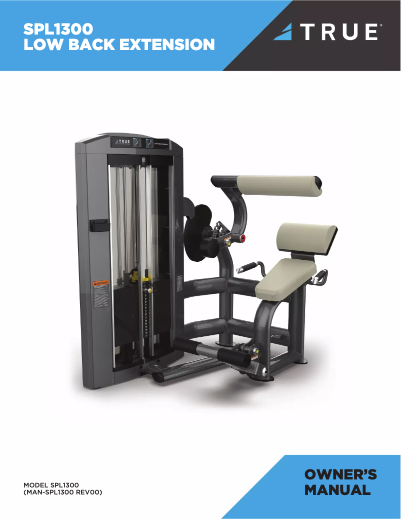 Page n°1 - Manuel utilisateur True SPL1300