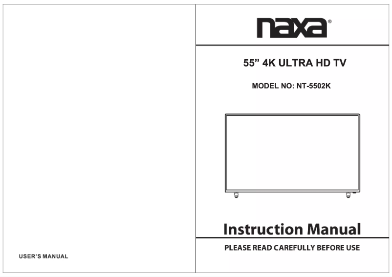 Imagen de la primera página del manual del dispositivo NT-5502K