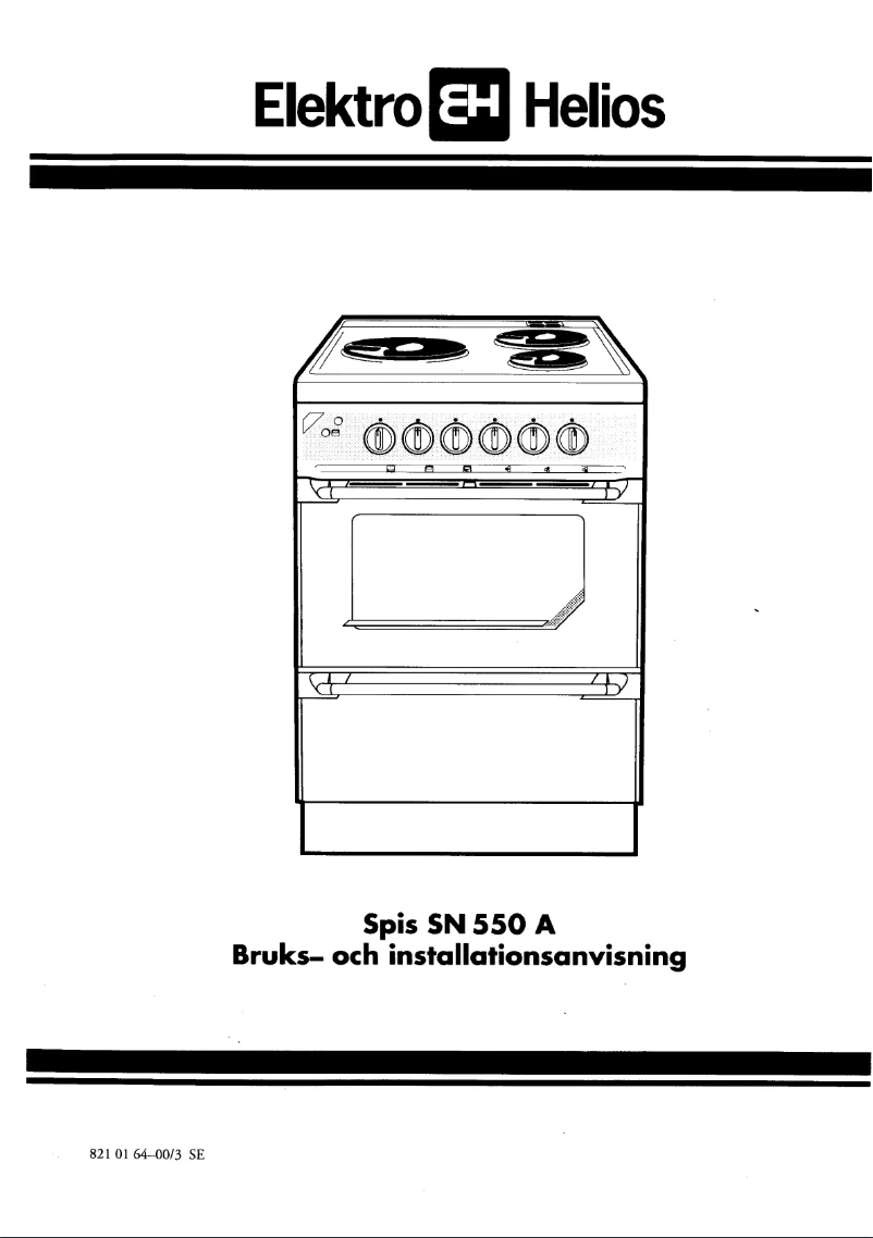 Image de la première page du manuel de l'appareil SN550A