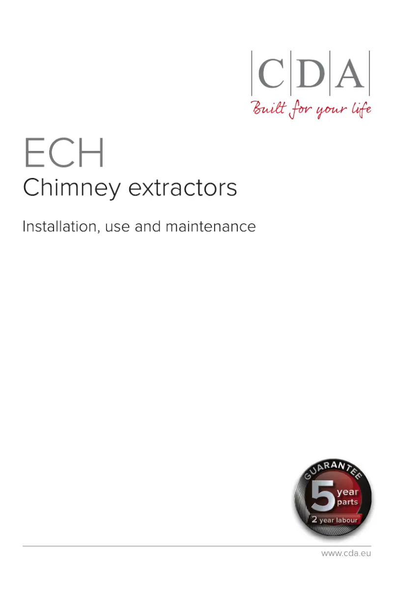Page n°1 - Manuel utilisateur CDA ECH101BL