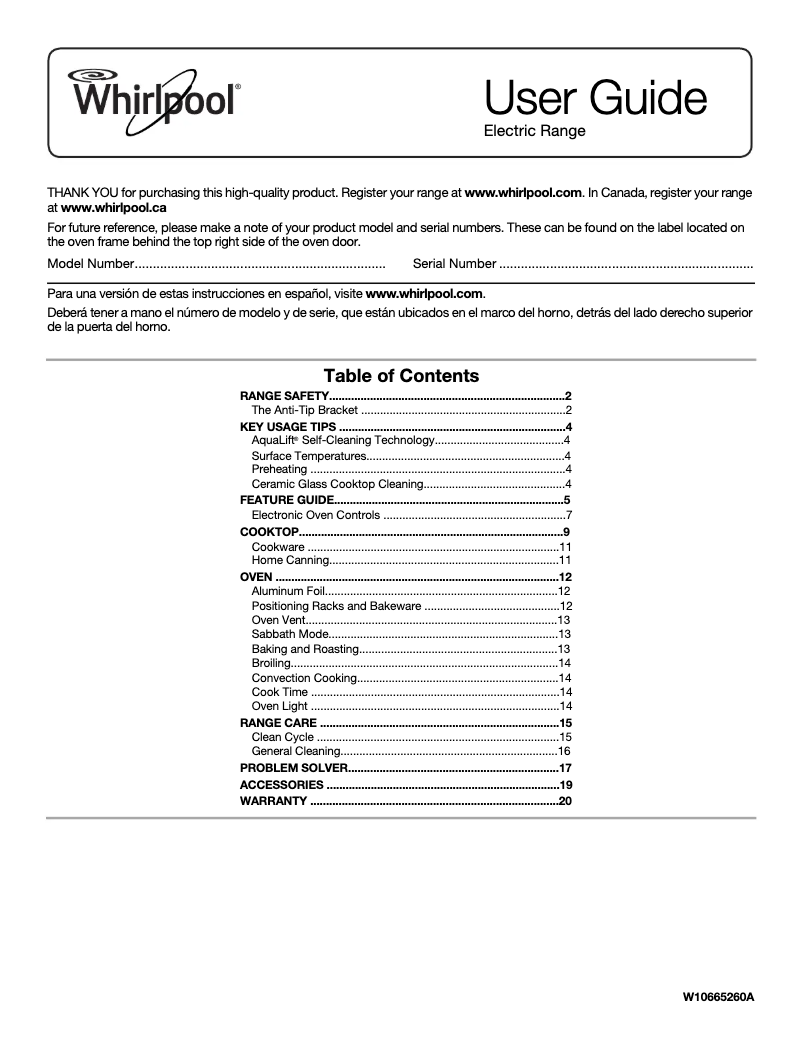 Image de la première page du manuel de l'appareil WEE730H0DB