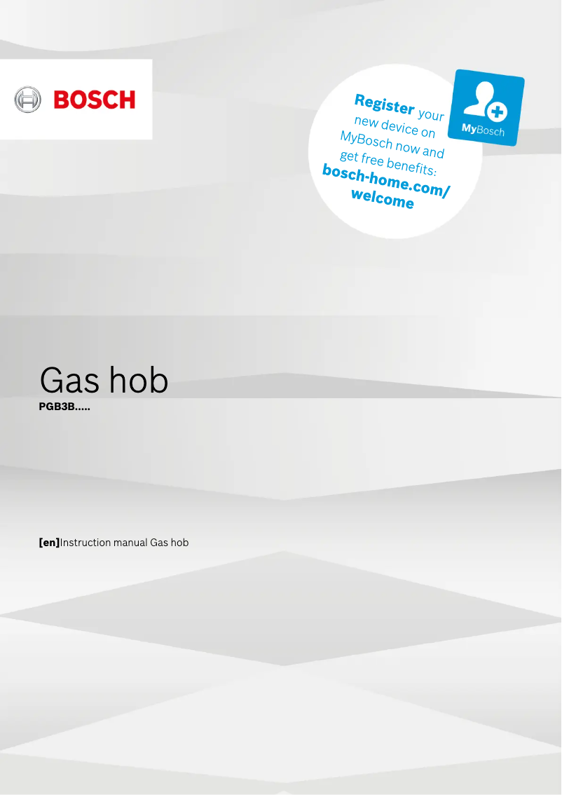 Image de la première page du manuel de l'appareil PGB3B5B80