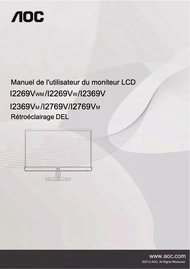 Page n°1 - Manuel utilisateur AOC I2769V