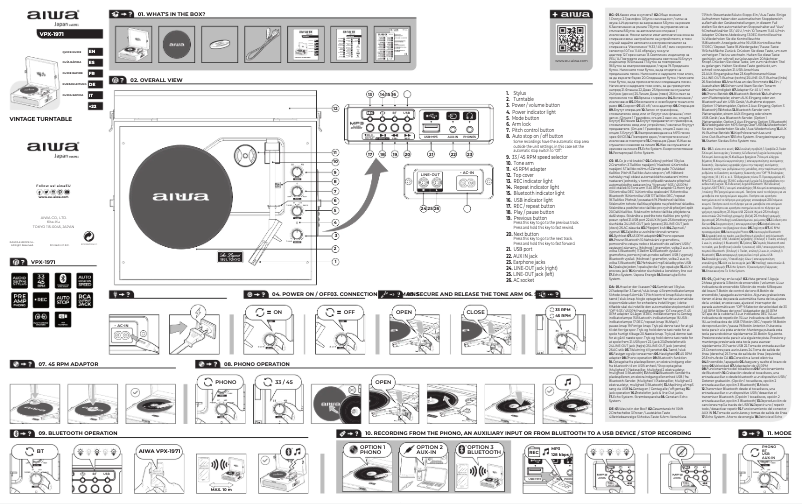 Image de la première page du manuel de l'appareil VPX-1971