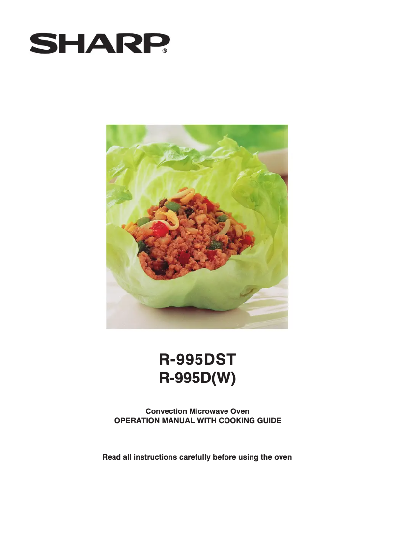 Image de la première page du manuel de l'appareil R-995DST