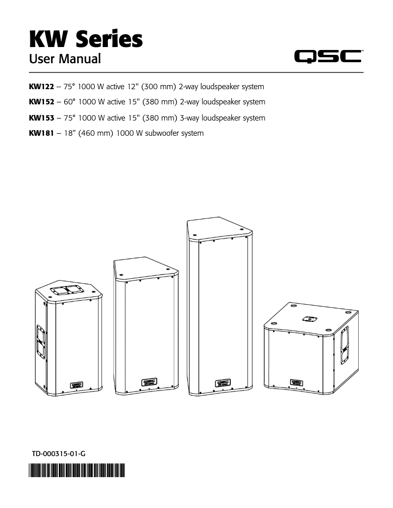 Image de la première page du manuel de l'appareil KW181