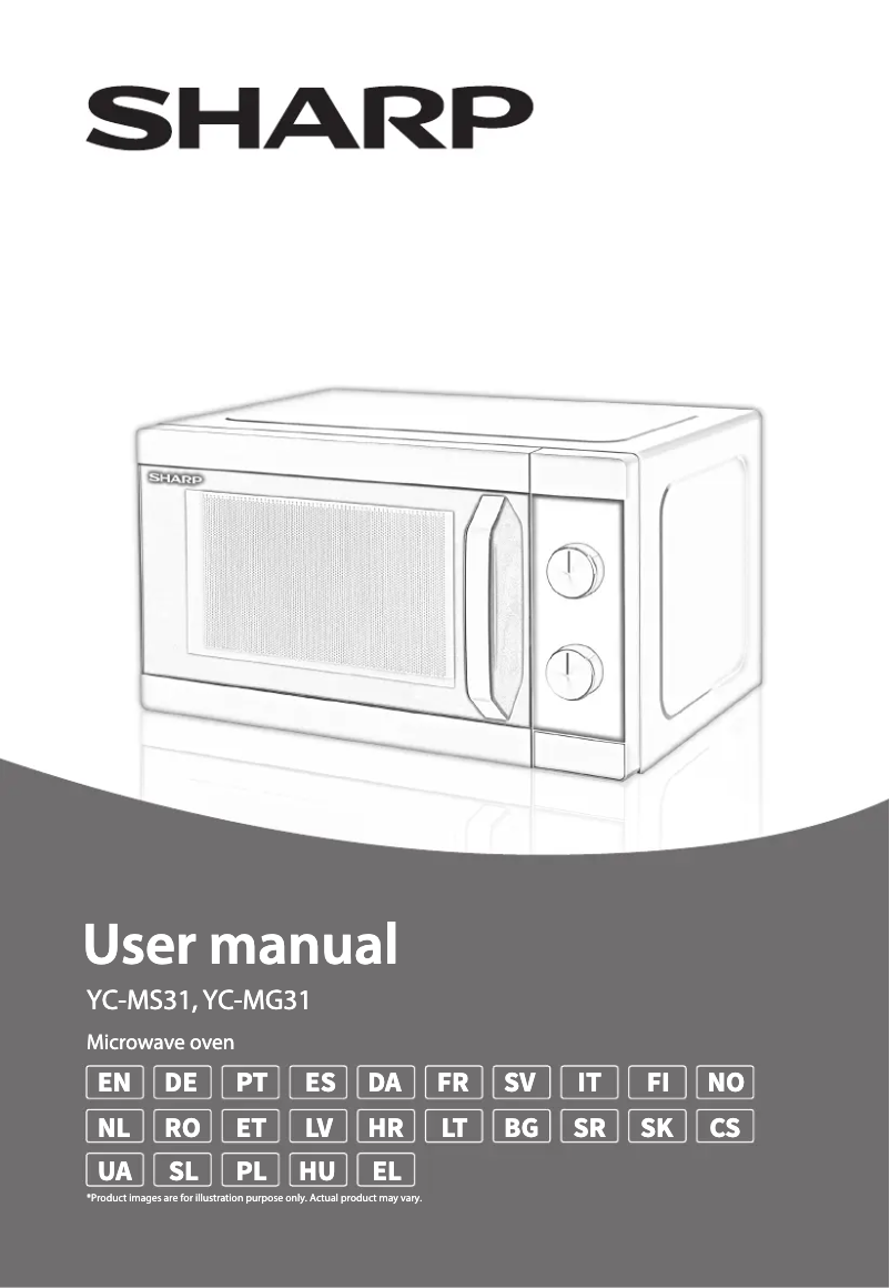 Page n°1 - Manuel utilisateur Sharp YC-MG31E