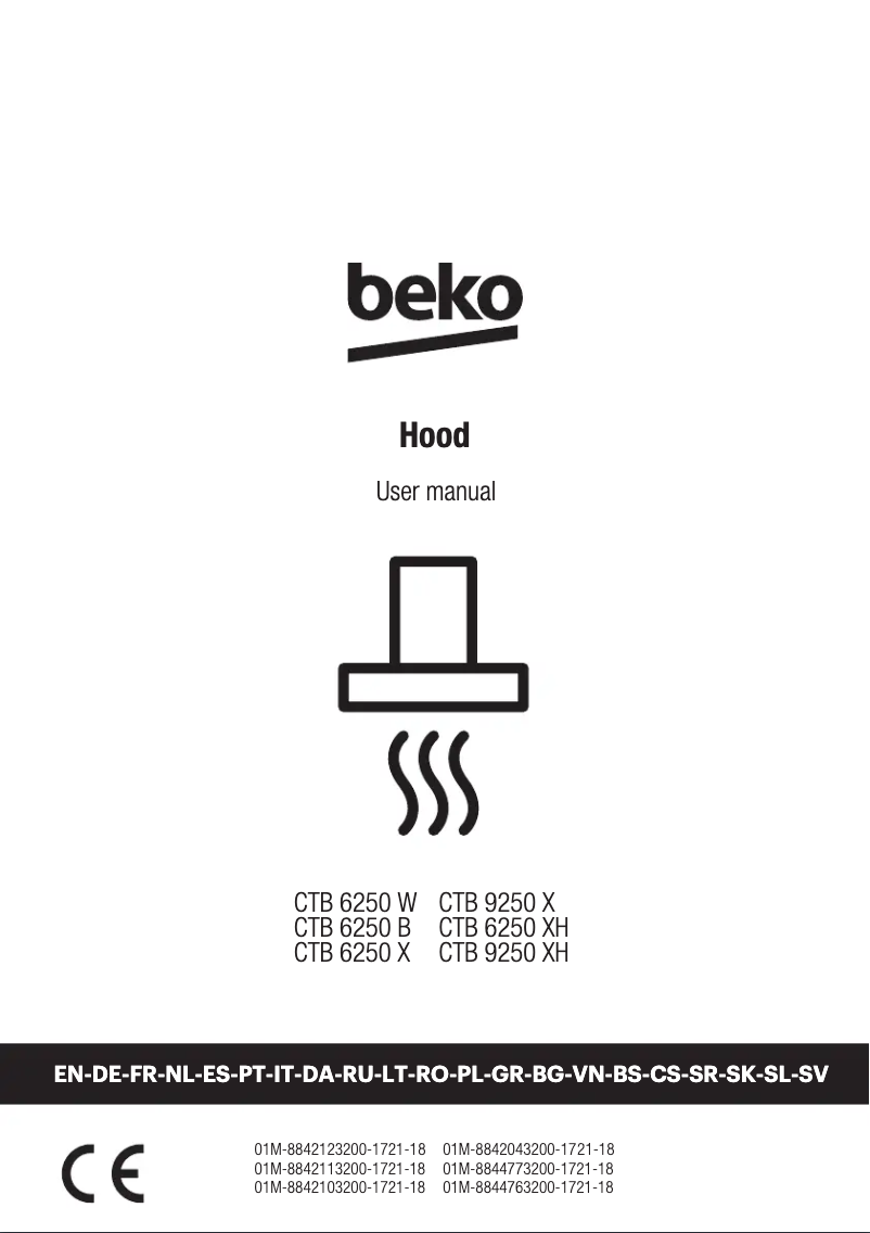 Page n°1 - Manuel utilisateur Beko CTB 6250 X