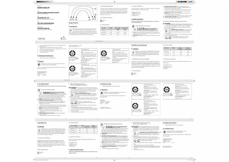 Page 1 de la notice Manuel utilisateur Powerfix Z30745