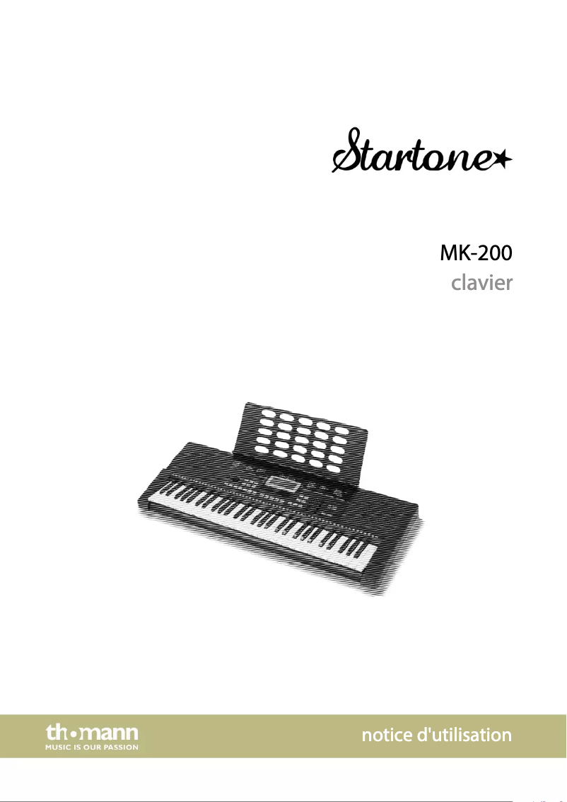 Image de la première page du manuel de l'appareil MK-200