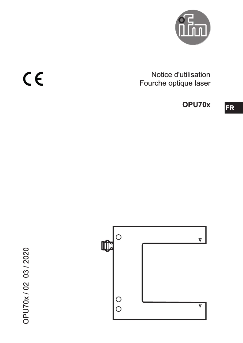 Image de la première page du manuel de l'appareil OPU702