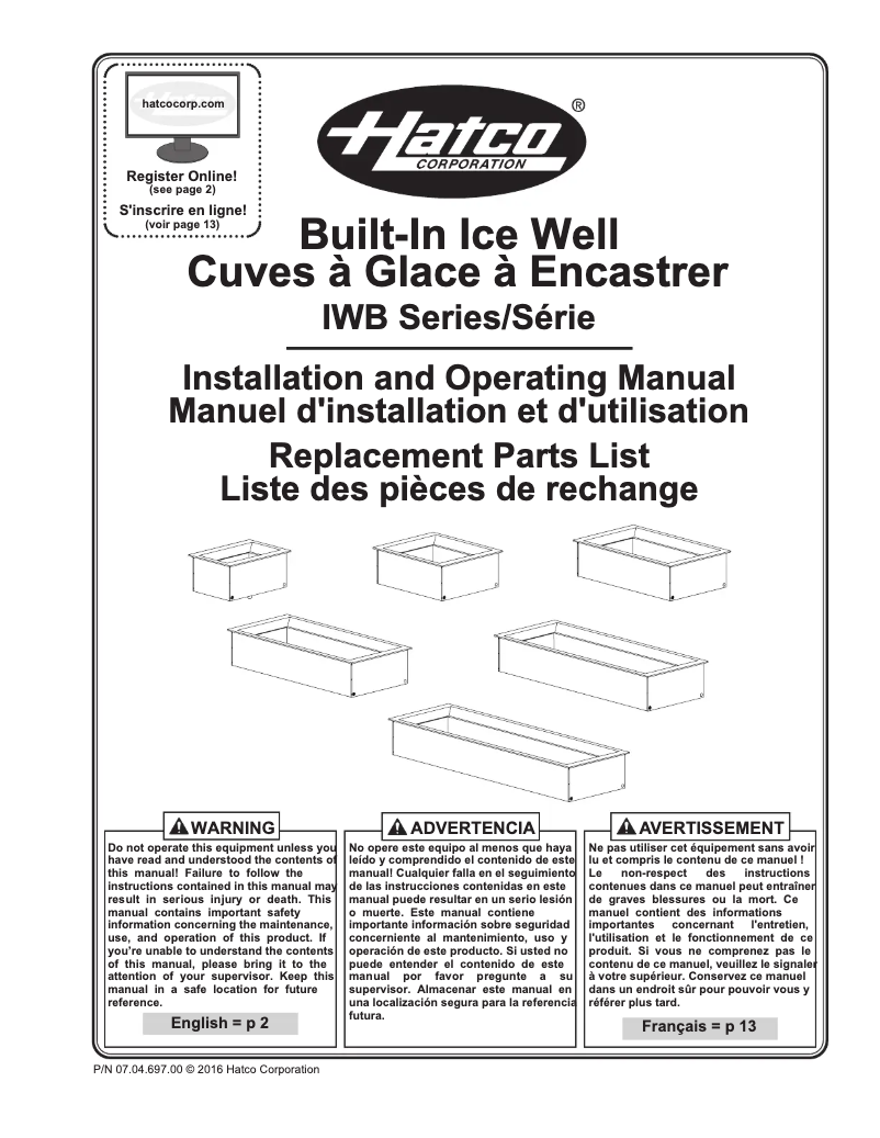 Image de la première page du manuel de l'appareil IWB-3