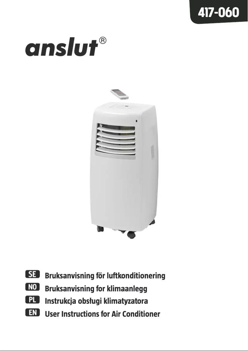 Page n°1 - Manuel utilisateur Anslut 417-060