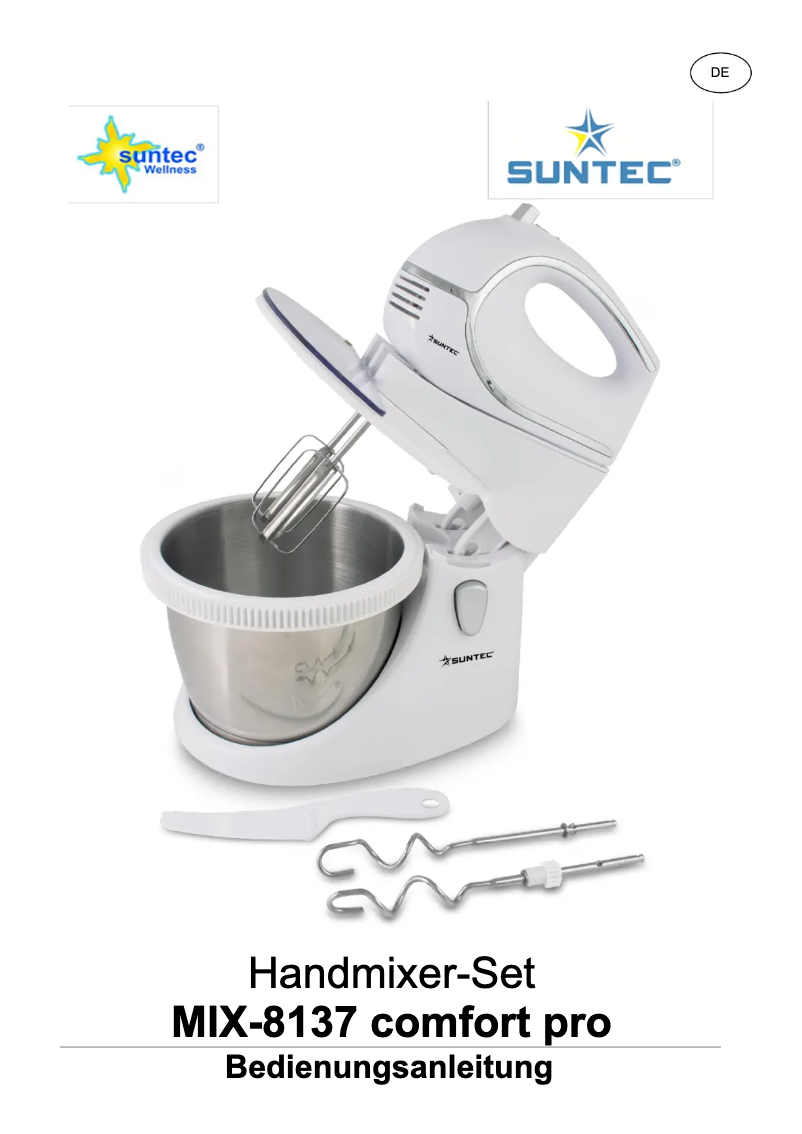 Page 1 de la notice Manuel utilisateur Suntec MIX-8137 Comfort Pro