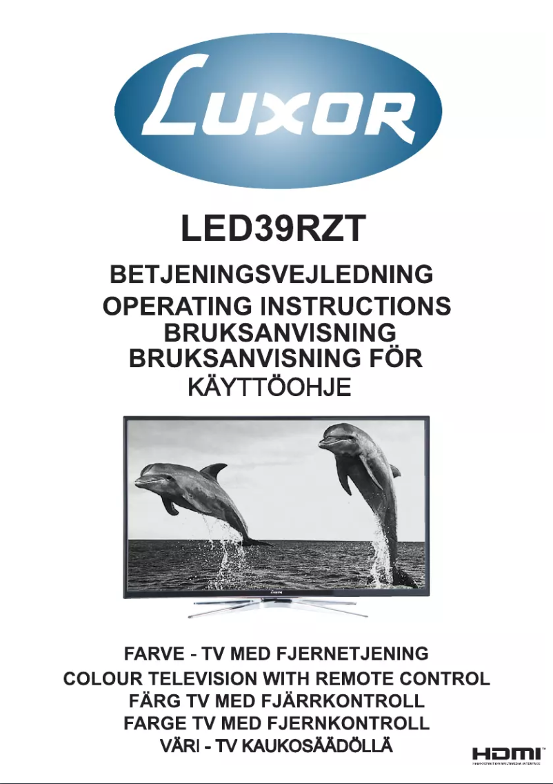 Página 1 del manual Manual de usuario Luxor LED39RZT