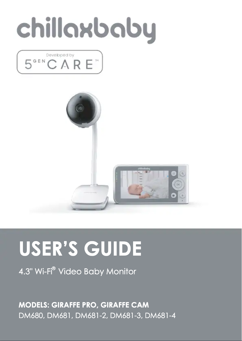 Page 1 de la notice Manuel utilisateur Chillax Baby Giraffe Pro DM681