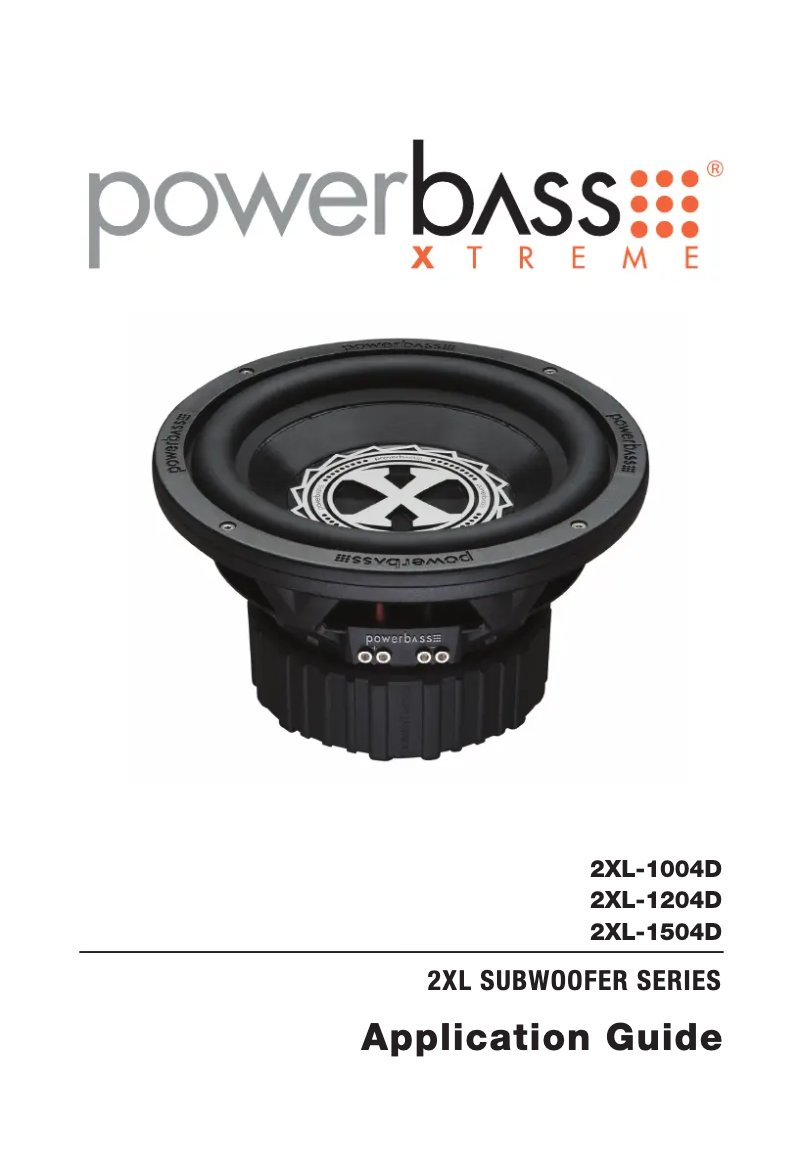 Page 1 de la notice Manuel utilisateur PowerBass 2XL-1504D