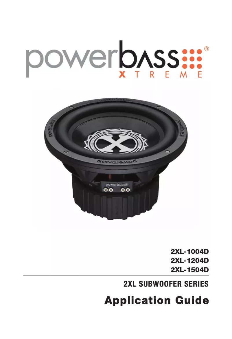 Page n°1 - Manuel utilisateur PowerBass 2XL-1504D