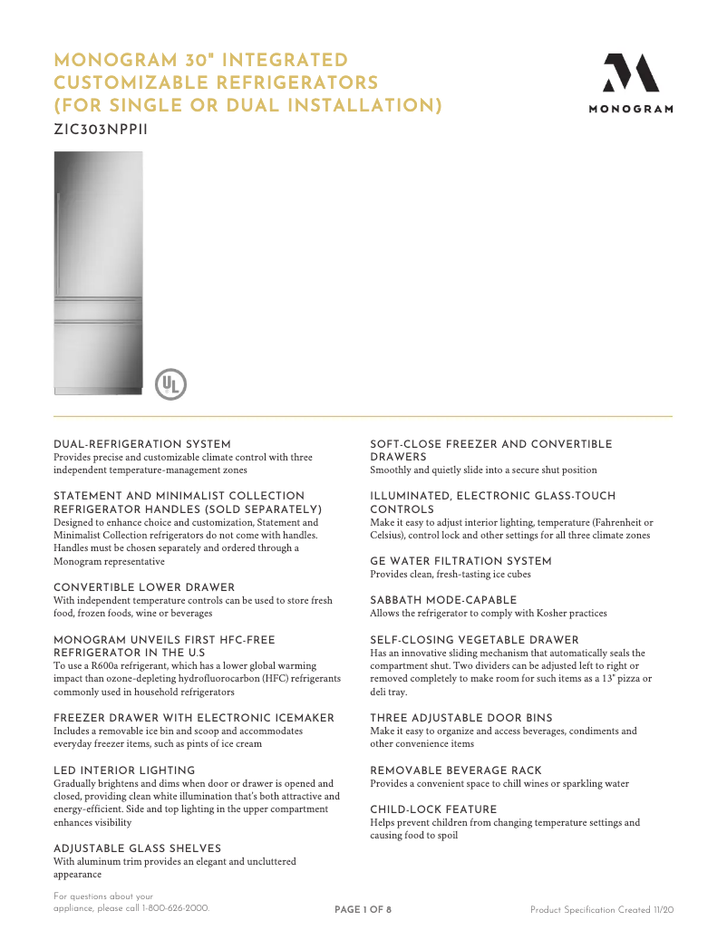 Image de la première page du manuel de l'appareil ZIC303NPPII