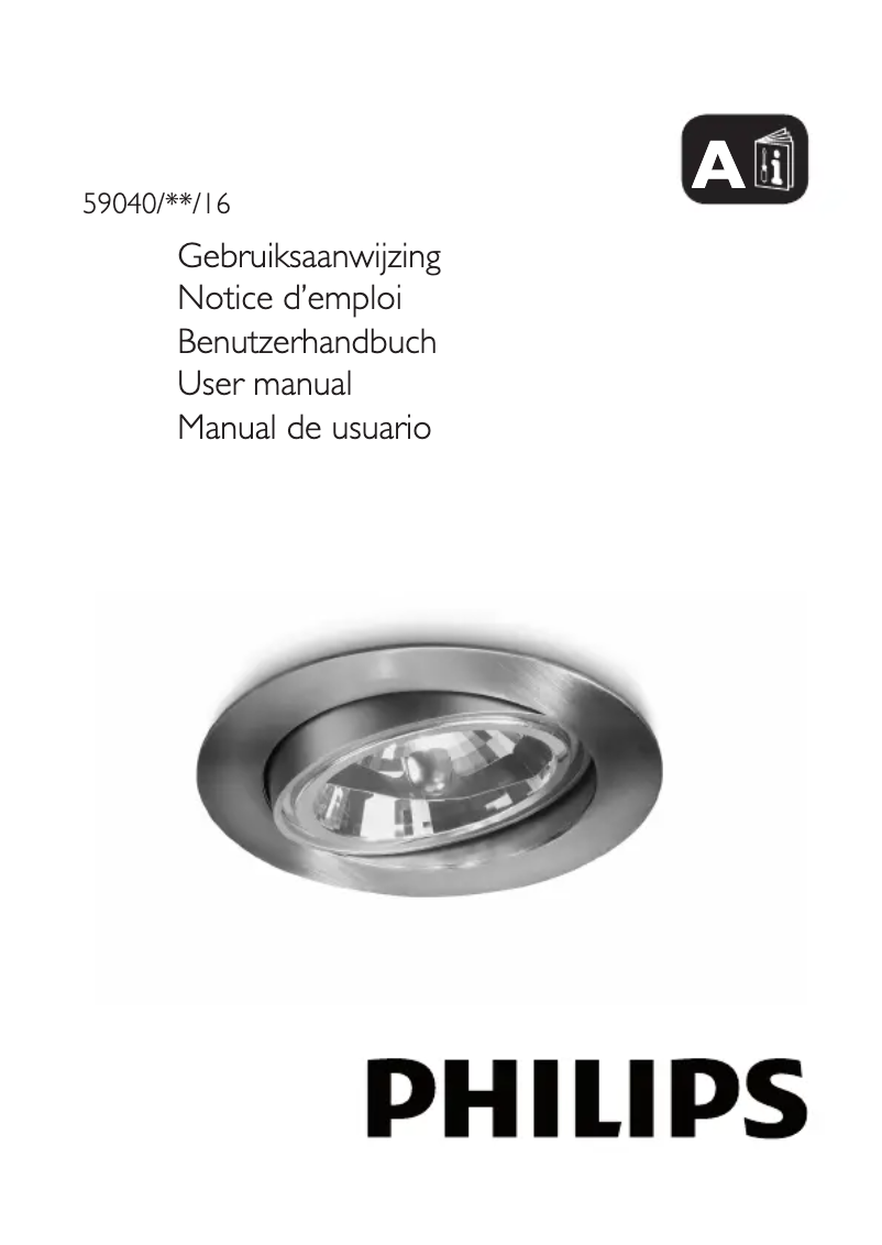 Página 1 del manual Manual de usuario Philips Smartspot 590401716