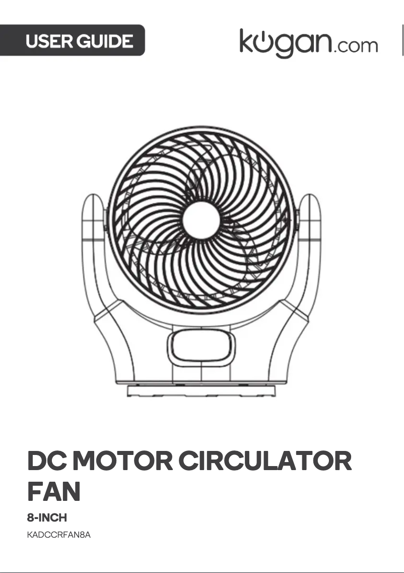 Page 1 de la notice Manuel utilisateur Kogan KADCCRFAN8A