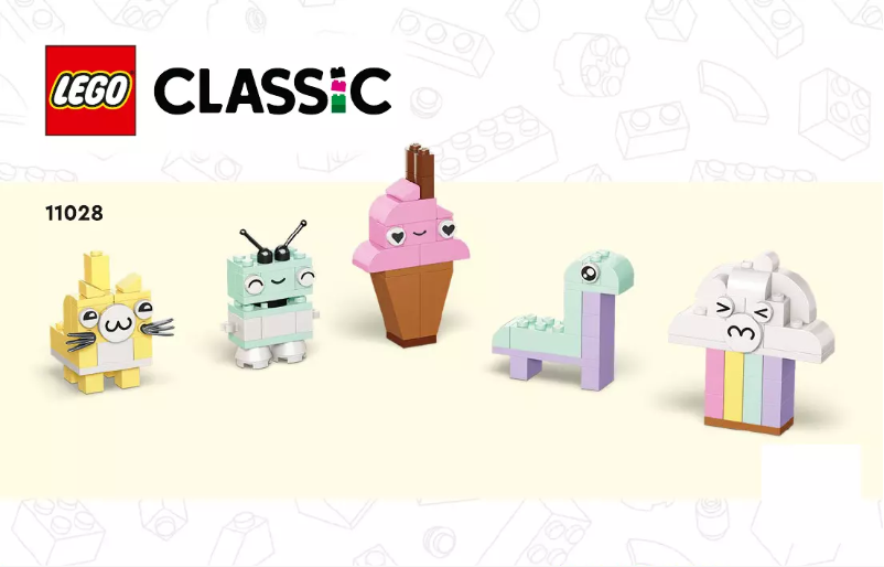 Page 1 de la notice Manuel utilisateur Lego Classic 11028