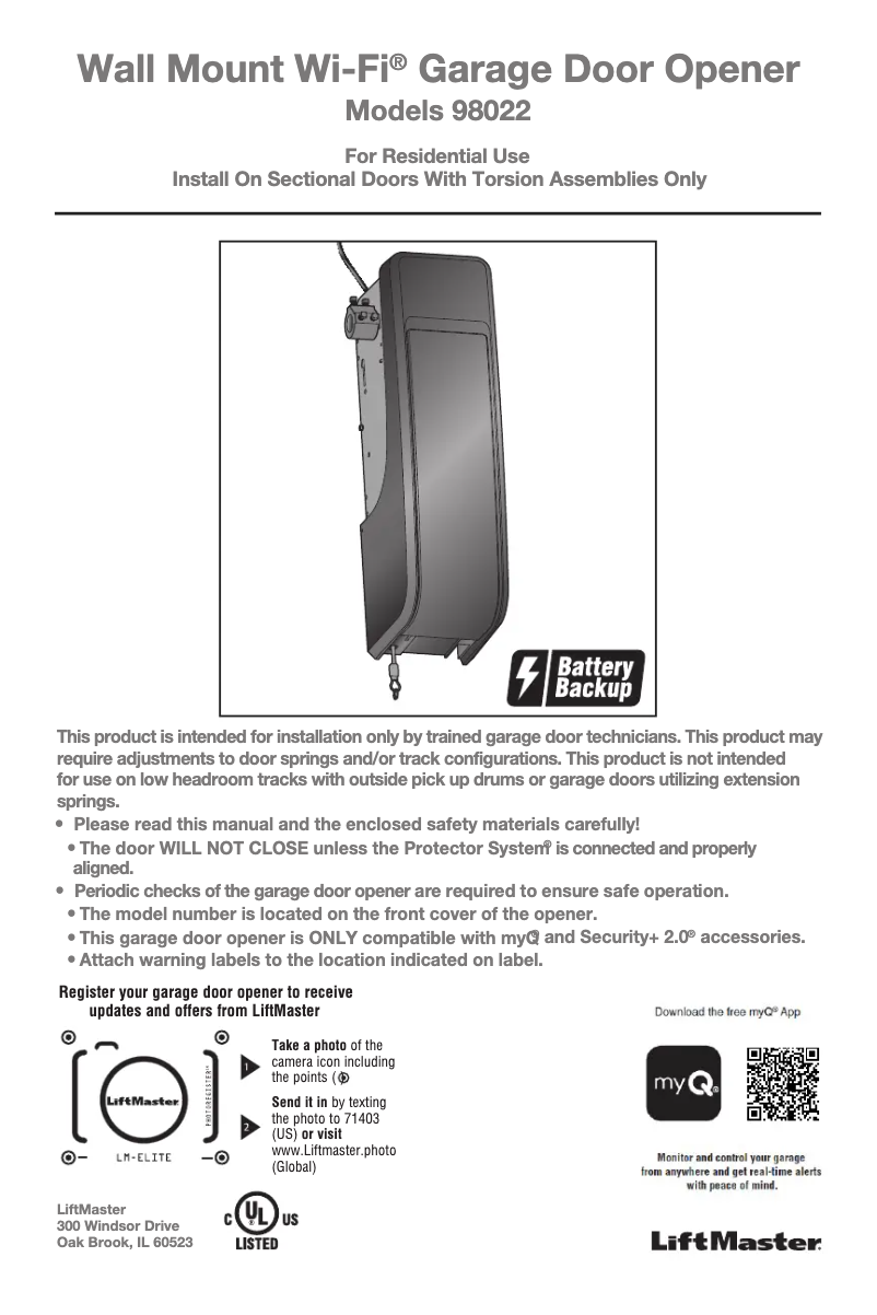 Image de la première page du manuel de l'appareil 98022