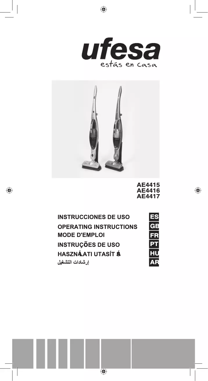Page 1 de la notice Manuel utilisateur Ufesa AE4415