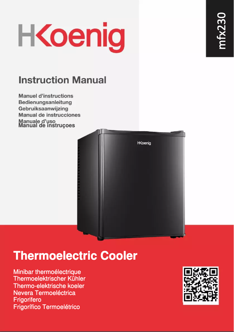 Page 1 de la notice Manuel utilisateur H.Koenig MFX230