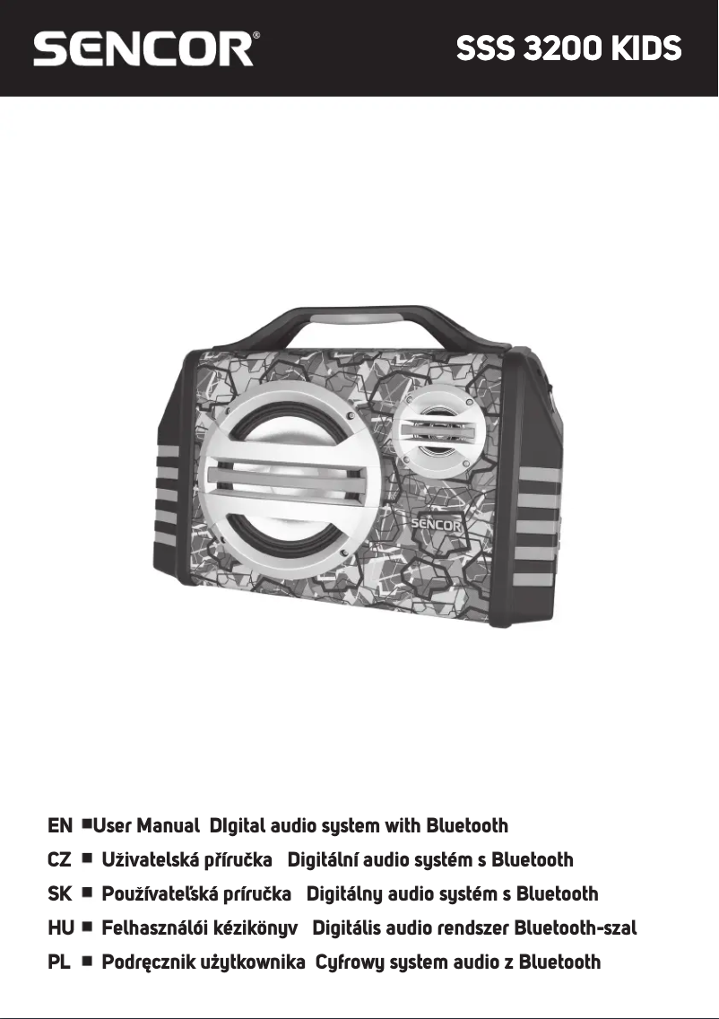 Imagen de la primera página del manual del dispositivo SSS 3200 KIDS