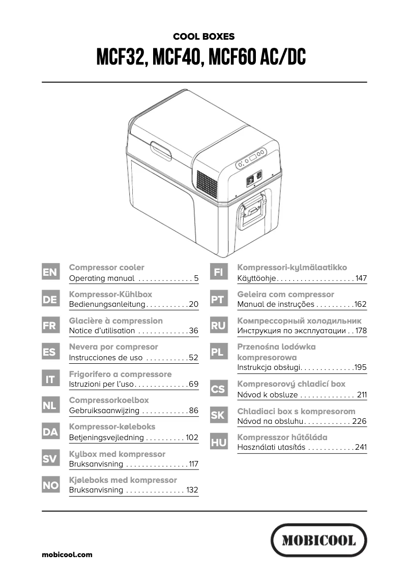 Page n°1 - Manuel utilisateur Mobicool MB40