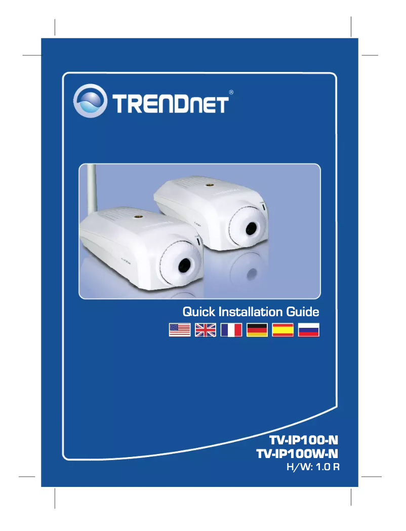 Page n°1 - Manuel utilisateur TRENDnet TV-IP100 W-N
