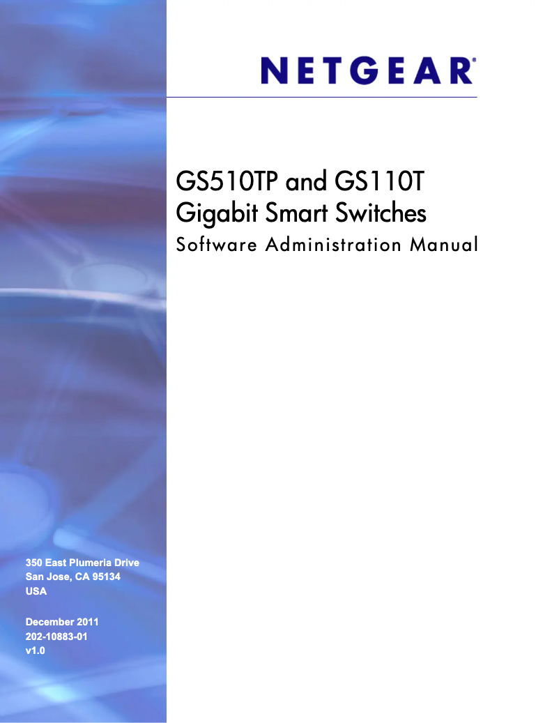 Page n°1 - Manuel utilisateur Netgear GS510TP